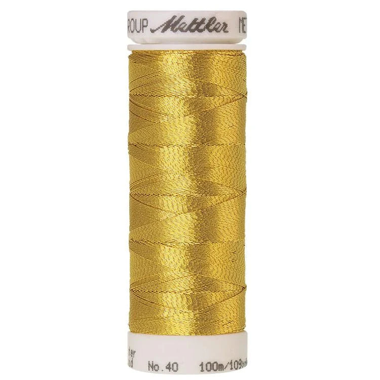 Bobine de fil - "Metallic" - 100 m - Polyester - Multicolore - x5