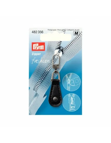 Tirette Fashion simili rond noir