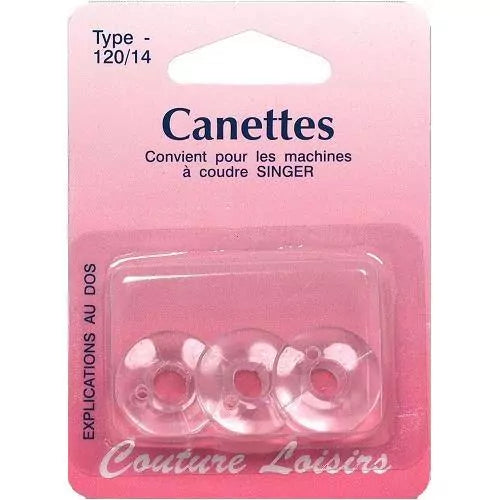 Canette - "Singer" - Type 66 - Plastique - x3