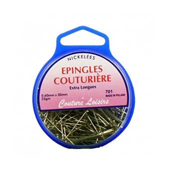 Epingle - Couturière - 30 x 0.6 mm - Acier trempé - 25g, ~ x360