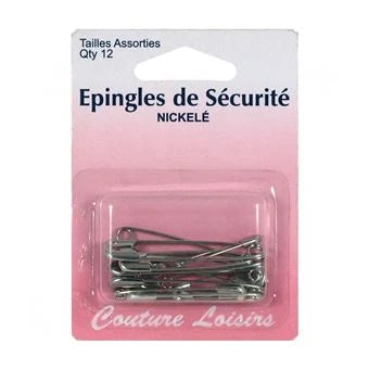 Epingle de sécurité - Assortiment - x12