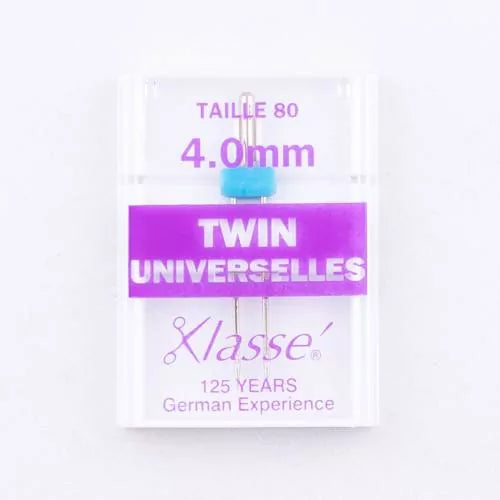 Aiguilles jumelles - Machine à coudre - Universel - 80/12 - 2 mm