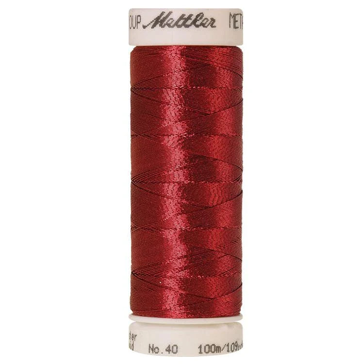 Bobine de fil - "Metallic" - 100 m - Polyester - Multicolore - x5
