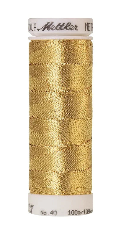 Bobine de fil - "Metallic" - 100 m - Polyester - Multicolore - x5