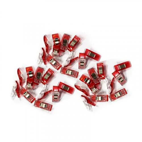 Pince à tissu x 15 - 26 x 10 mm - Rouge - x24