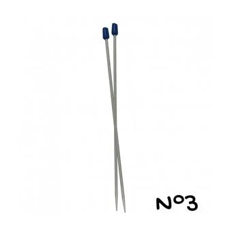 Aiguille à tricoter - 3 mm x 40 cm - x2