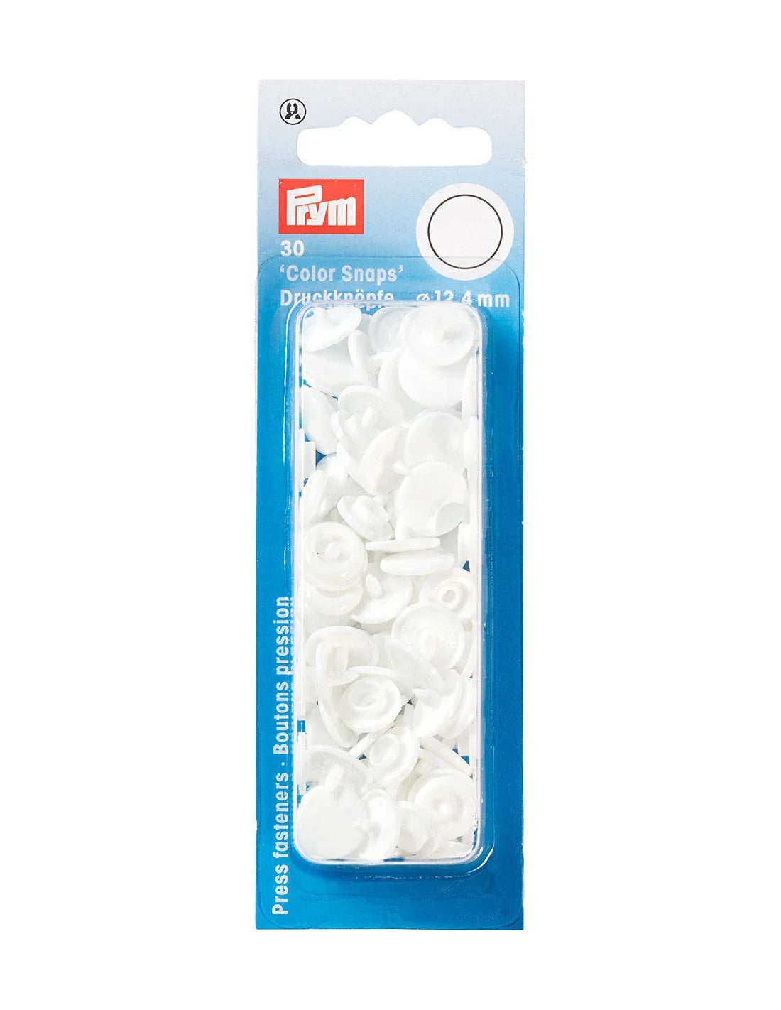 Bouton-pression - "Color Snaps" - 12.4 mm - Plastique - Rouge - x30