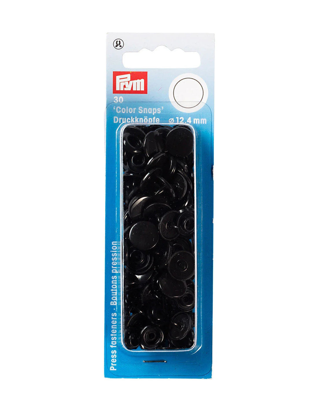 Bouton-pression - "Color Snaps" - 12.4 mm - Plastique - Rouge - x30