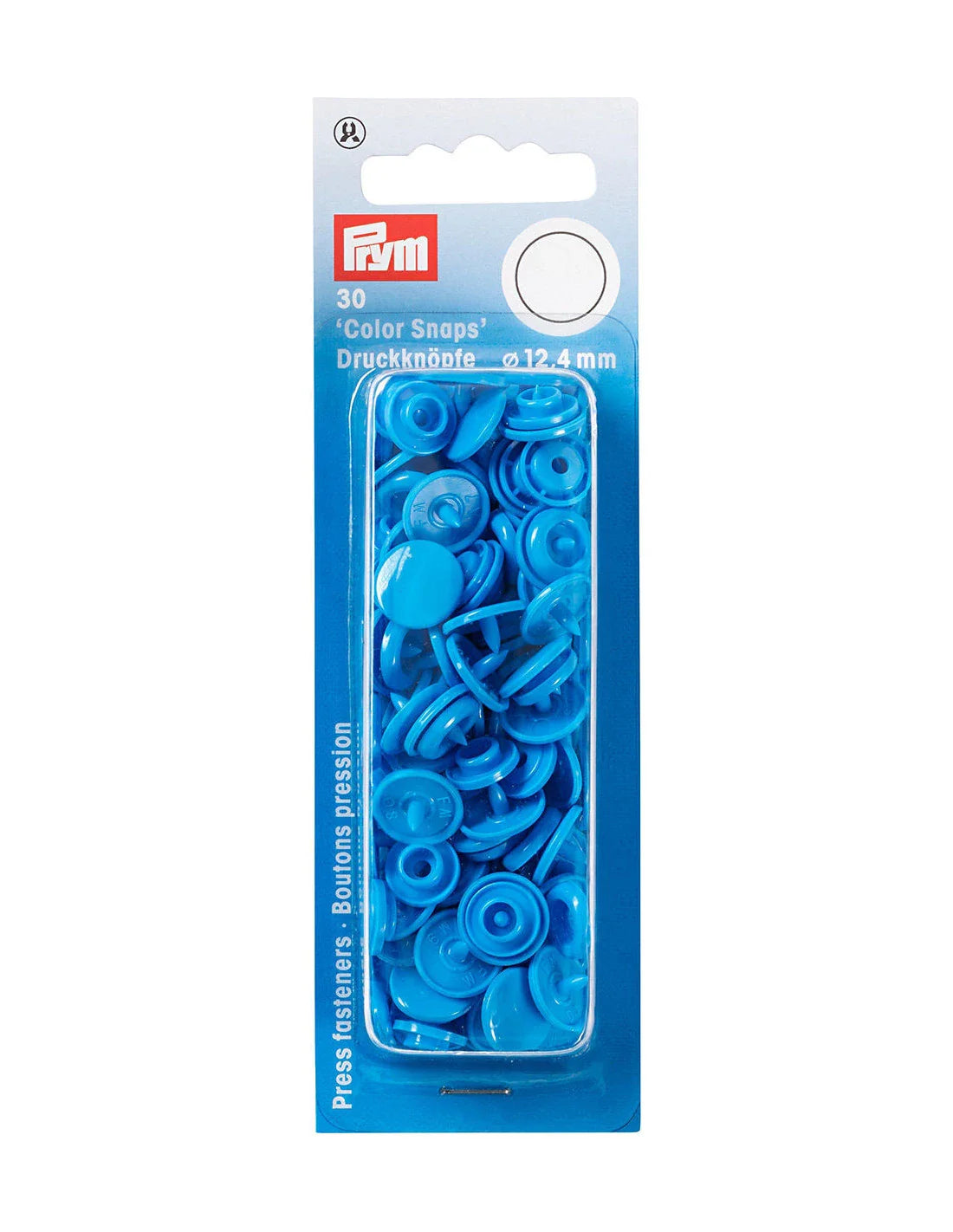 Bouton-pression - "Color Snaps" - 12.4 mm - Plastique - Rouge - x30