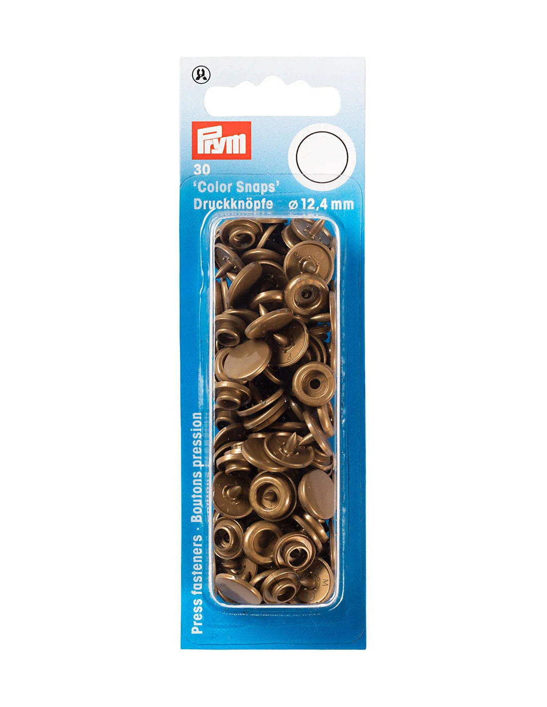 Bouton-pression - "Color Snaps" - 12.4 mm - Plastique - Rouge - x30