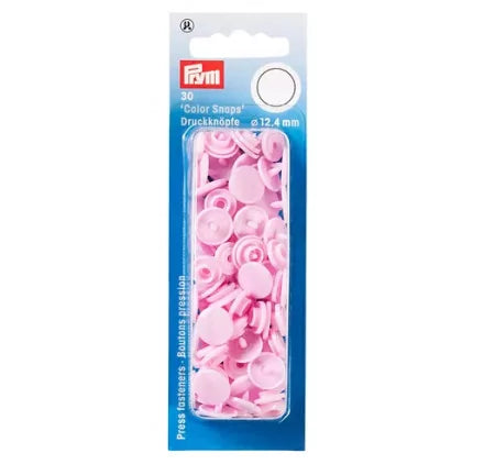 Bouton-pression - "Color Snaps" - 12.4 mm - Plastique - Rouge - x30