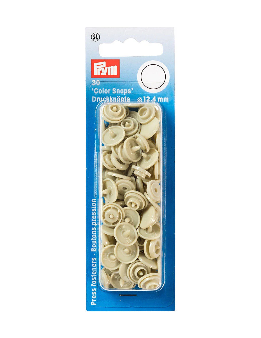 Bouton-pression - "Color Snaps" - 12.4 mm - Plastique - Rouge - x30