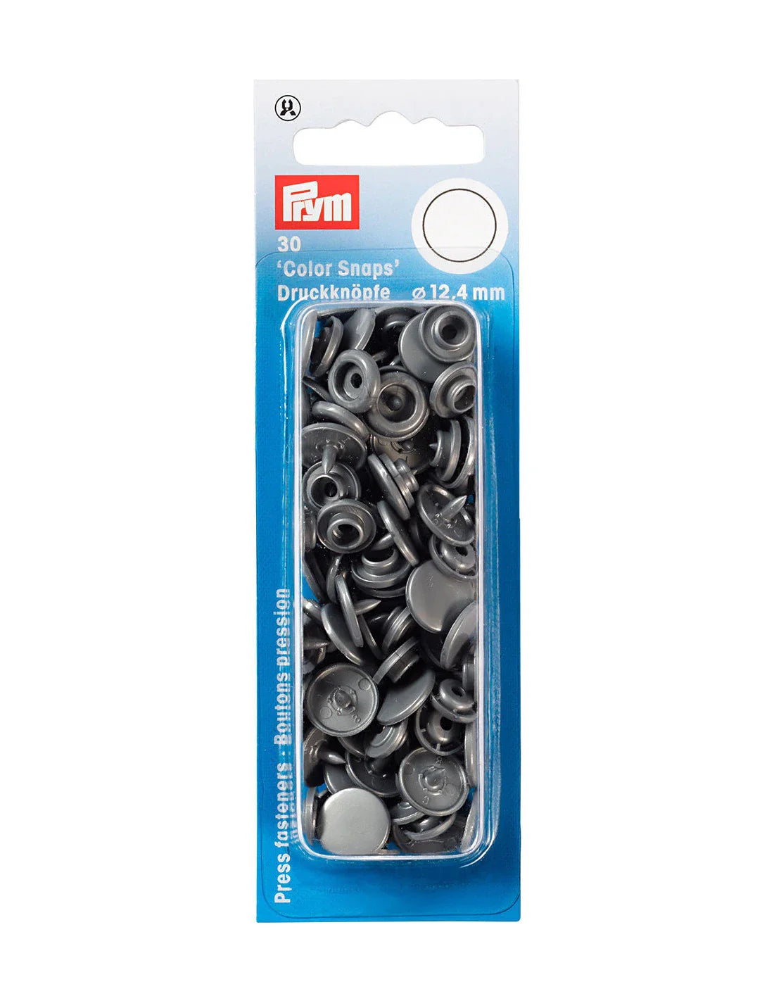 Bouton-pression - "Color Snaps" - 12.4 mm - Plastique - Rouge - x30