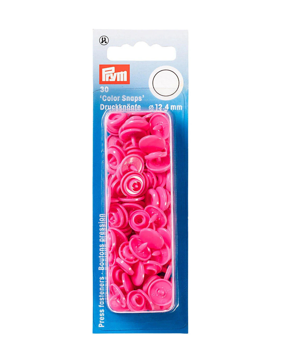 Bouton-pression - "Color Snaps" - 12.4 mm - Plastique - Rouge - x30