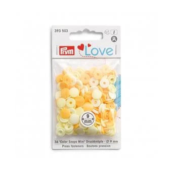 Bouton-pression - Enfant - "Color Snaps" - 12.4 mm - Plastique - Rose - x36