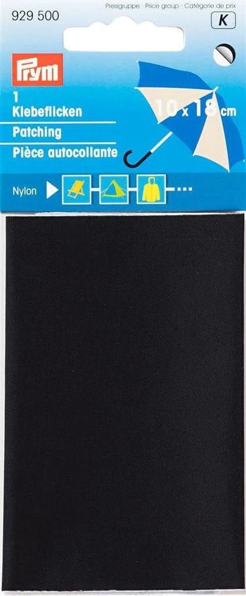 Piece - Autocollant - 6.5 x 14 cm - Polyamide - Noir