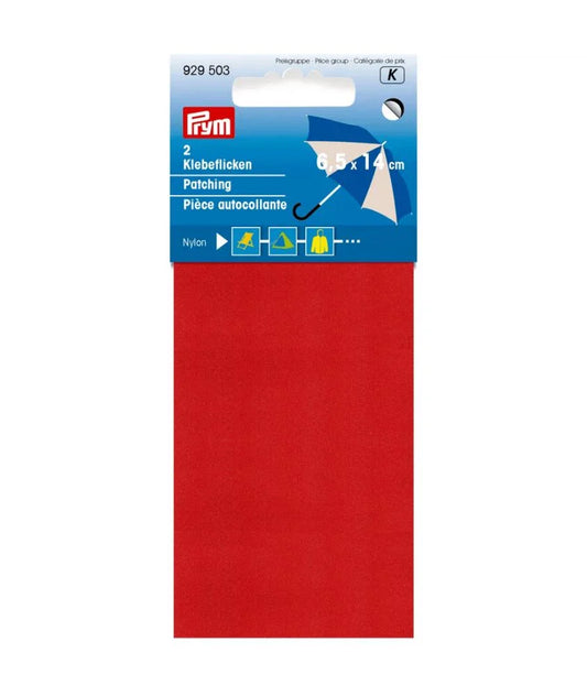 Piece - Autocollant - 6.5 x 14 cm - Polyamide - Rouge - x2