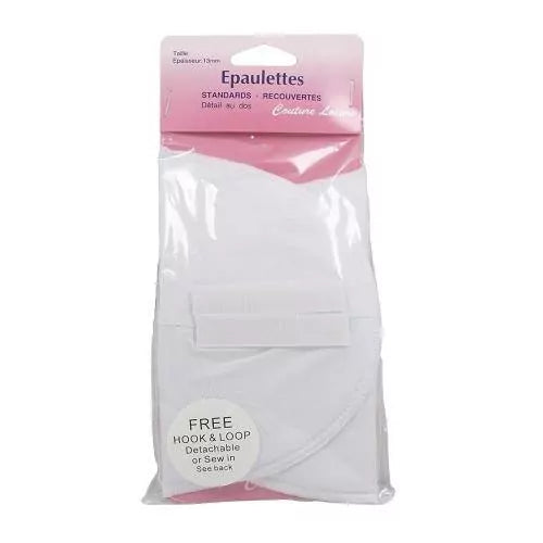 Epaulette classique - Moyen, 13 mm - Blanc