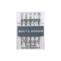 Aiguille - Machine à coudre - Bout rond - Assortiment- x5