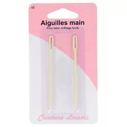 Aiguilles à laine - plastique - x2
