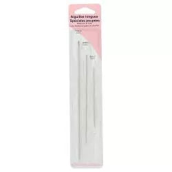 Aiguilles à coudre longues - spéciales poupées - x3