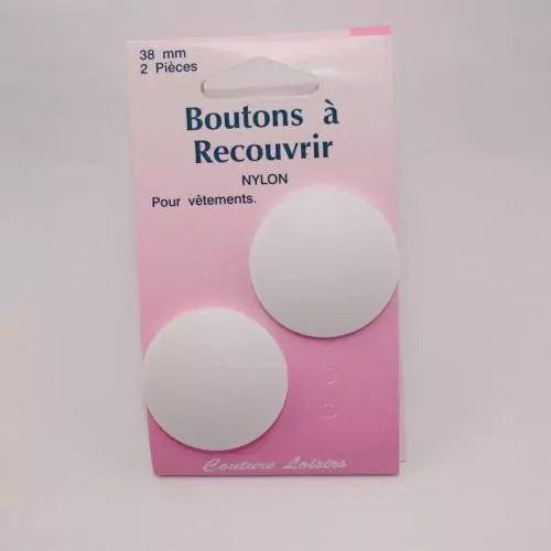 Bouton à recouvrir - 11 mm - Nylon - x6