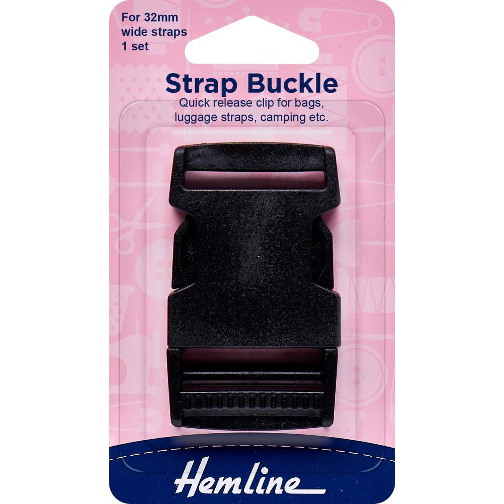 Boucle - Sangle - 25 mm - Plastique - Noir - x1